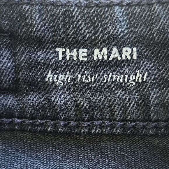 AG-ED Denim Adriano Goldschmied The Mari High Rise Straight Leg Jeans, 26R - Picture 6 of 10